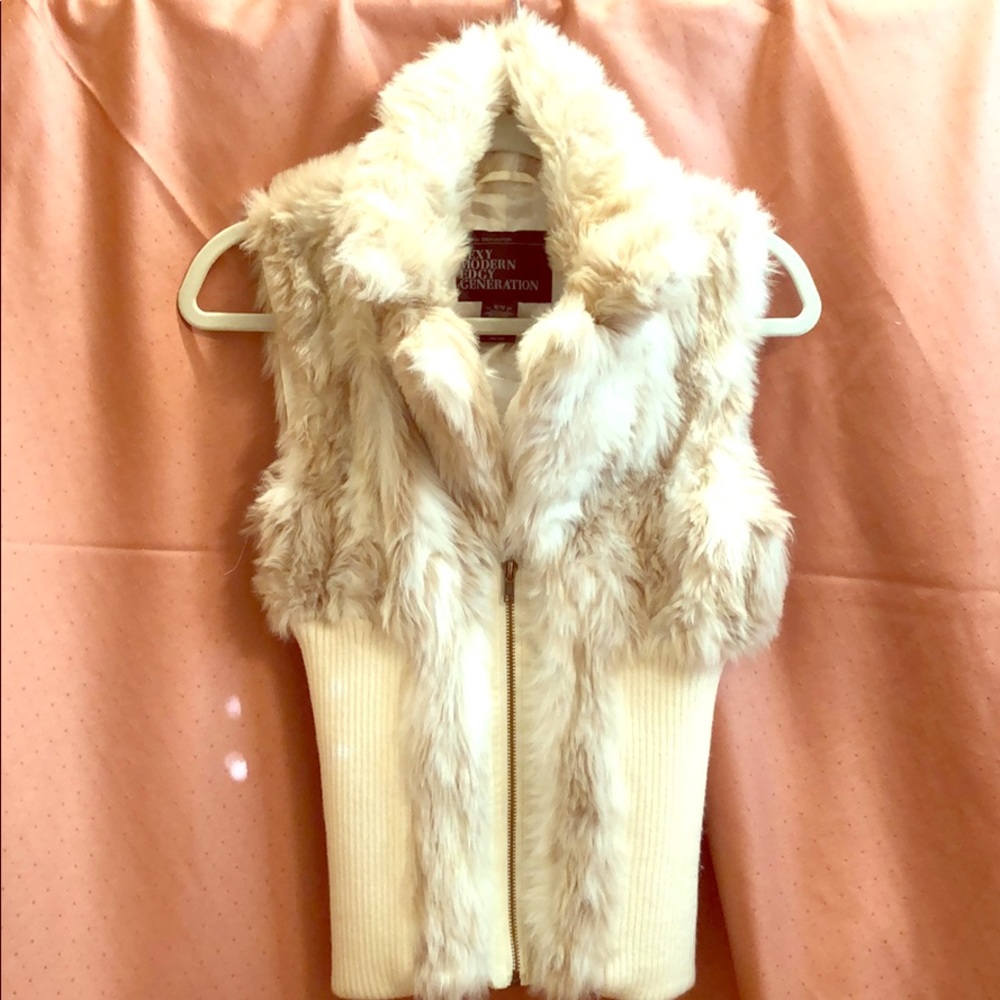 Faux fur vest